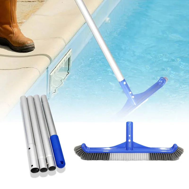 Best Vinyl Liner Pool Brush Quality Assurance Leaf Skimmer with Wheels and Brushes for Pool