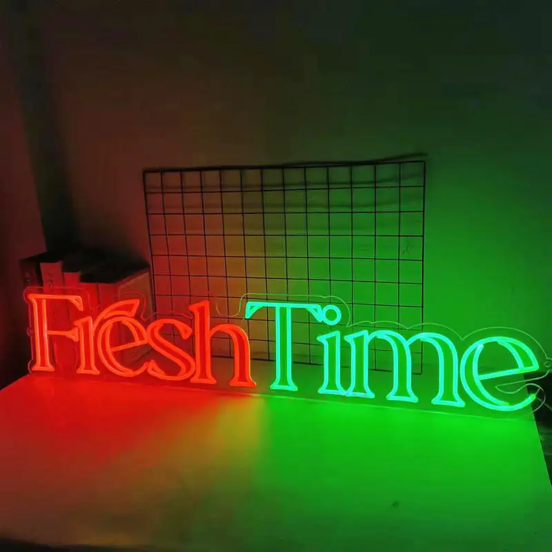 Custom UV printed home decoration event wedding sign light advertising boards flex light up neon sign