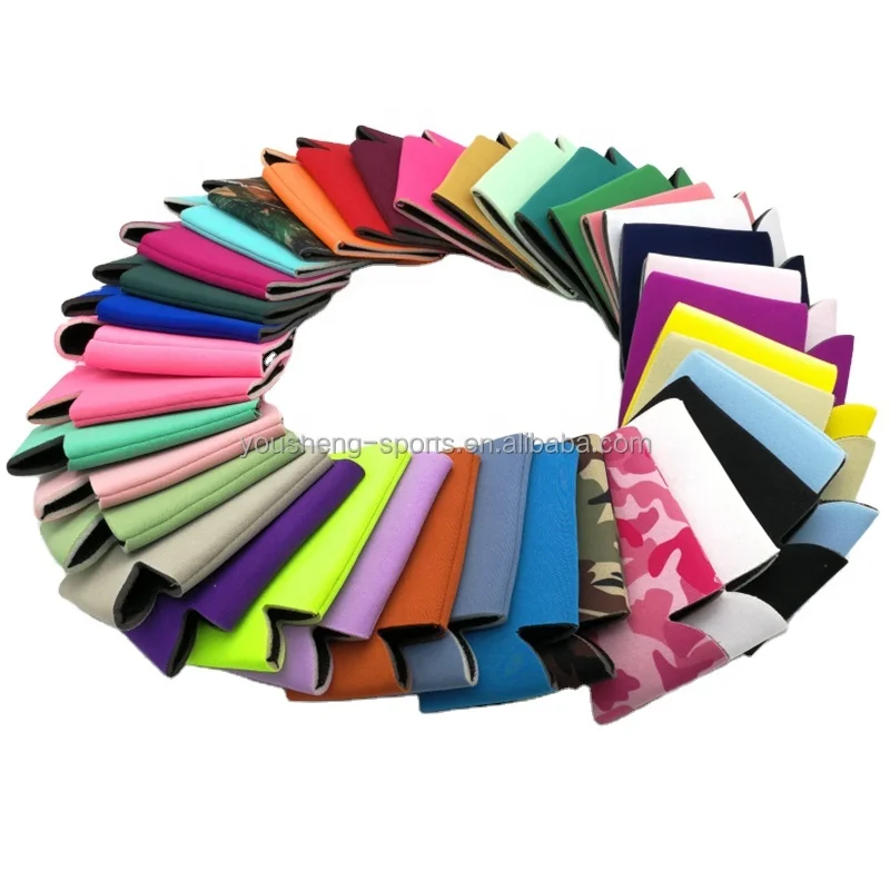 Reusable Oem Neoprene Sublimation Slim Can Stubby Holder Cooler Sleeve Beer Drink Coffee Cup Bottle Sleeve With Printed Logo