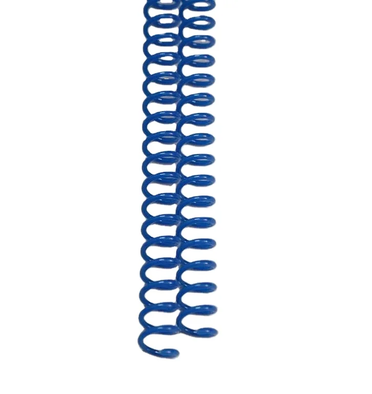Colorful A4 A5 Size Plastic Material Binding Supplies PVC Plastic Spiral Coil Spring For Binding