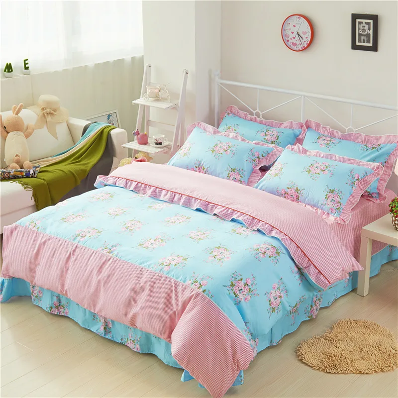 Modern Lattice 100% Cotton Custom Print Bed Sheet Set Twin