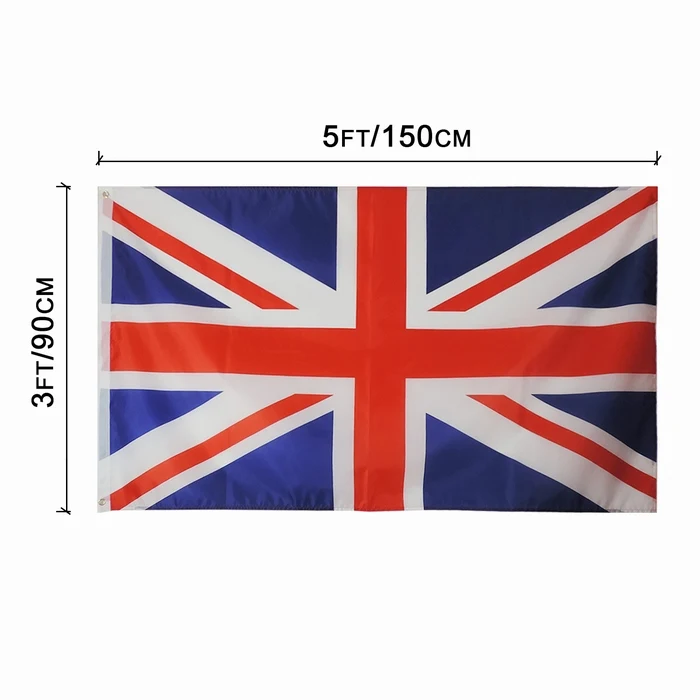 3x5 ft Country Flags Silk Screen Printing New England Patriots Britain UK Flag