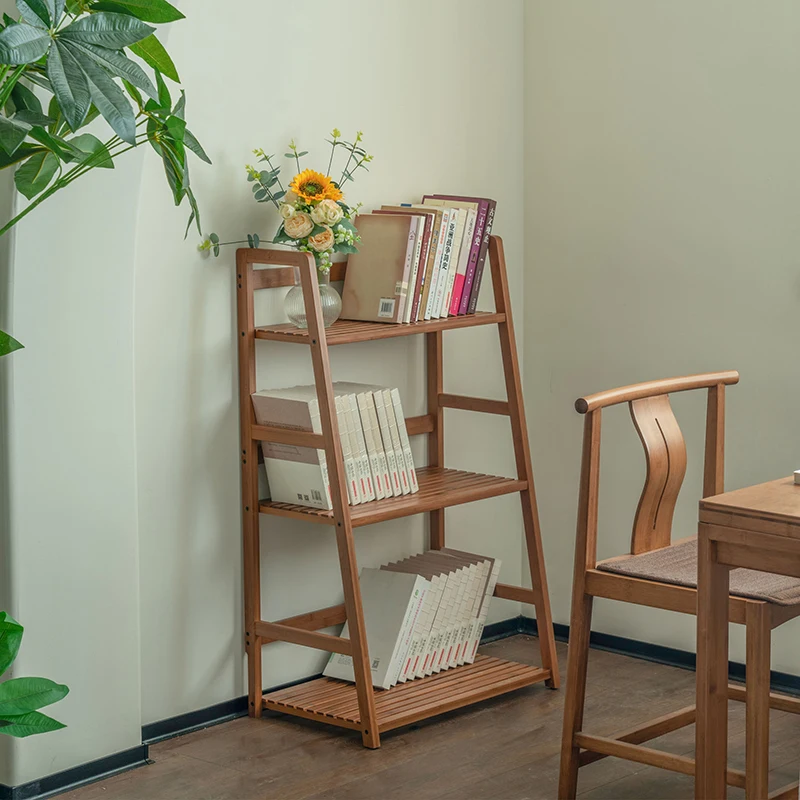 Лидер продаж AiLiKEA ODM & OEM индивидуальная многофункциональная бамбуковая лестница для спальни деревянная полка книжного шкафа