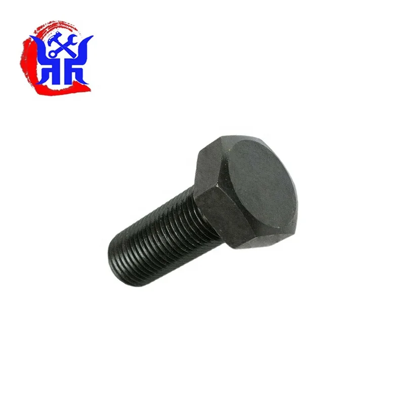 M10x45mm Hex Head Screw Bolts Fastener Grade 8.8 Carbon Steel Black Hexagon Head Bolt Screw