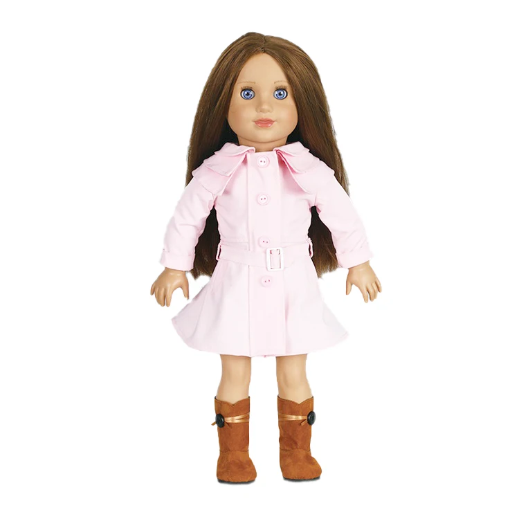 African American Toy 18 Inch Black Face Baby Dolls For Kids Children With Soft Lips