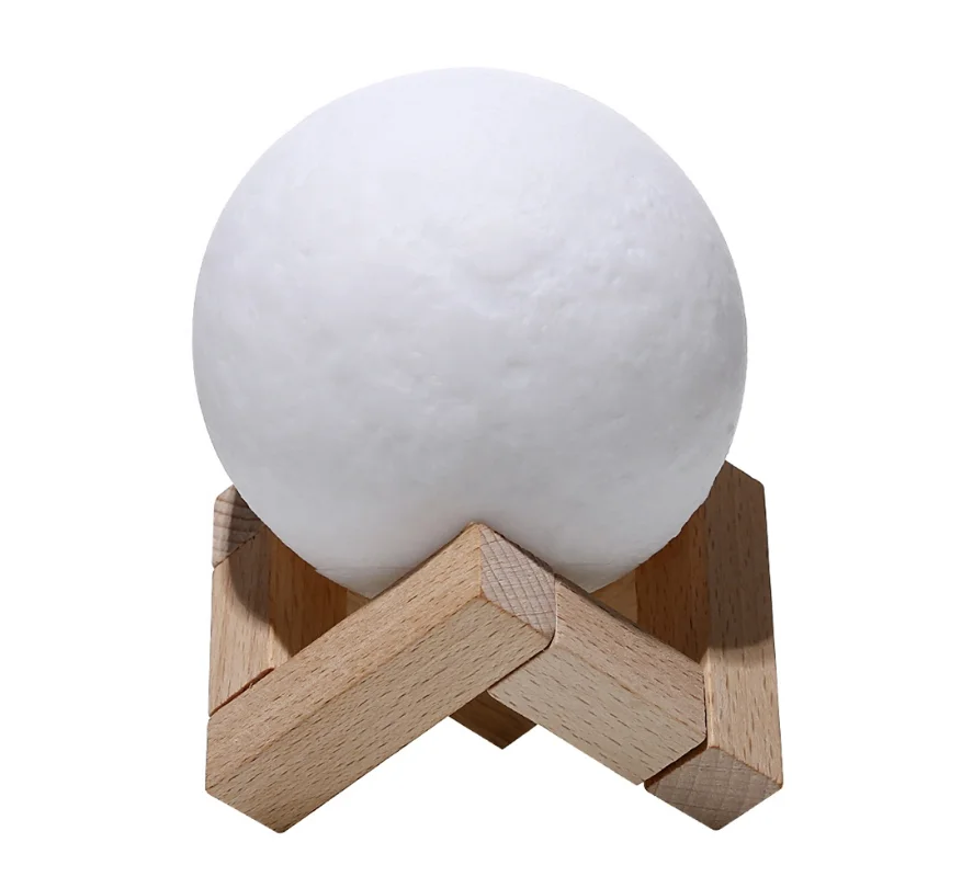 3D Printing RGB Decor Moon Lamp 16 Colors LED Color Changing Remote Control Room Decorative Night Light For Children Kid Gift