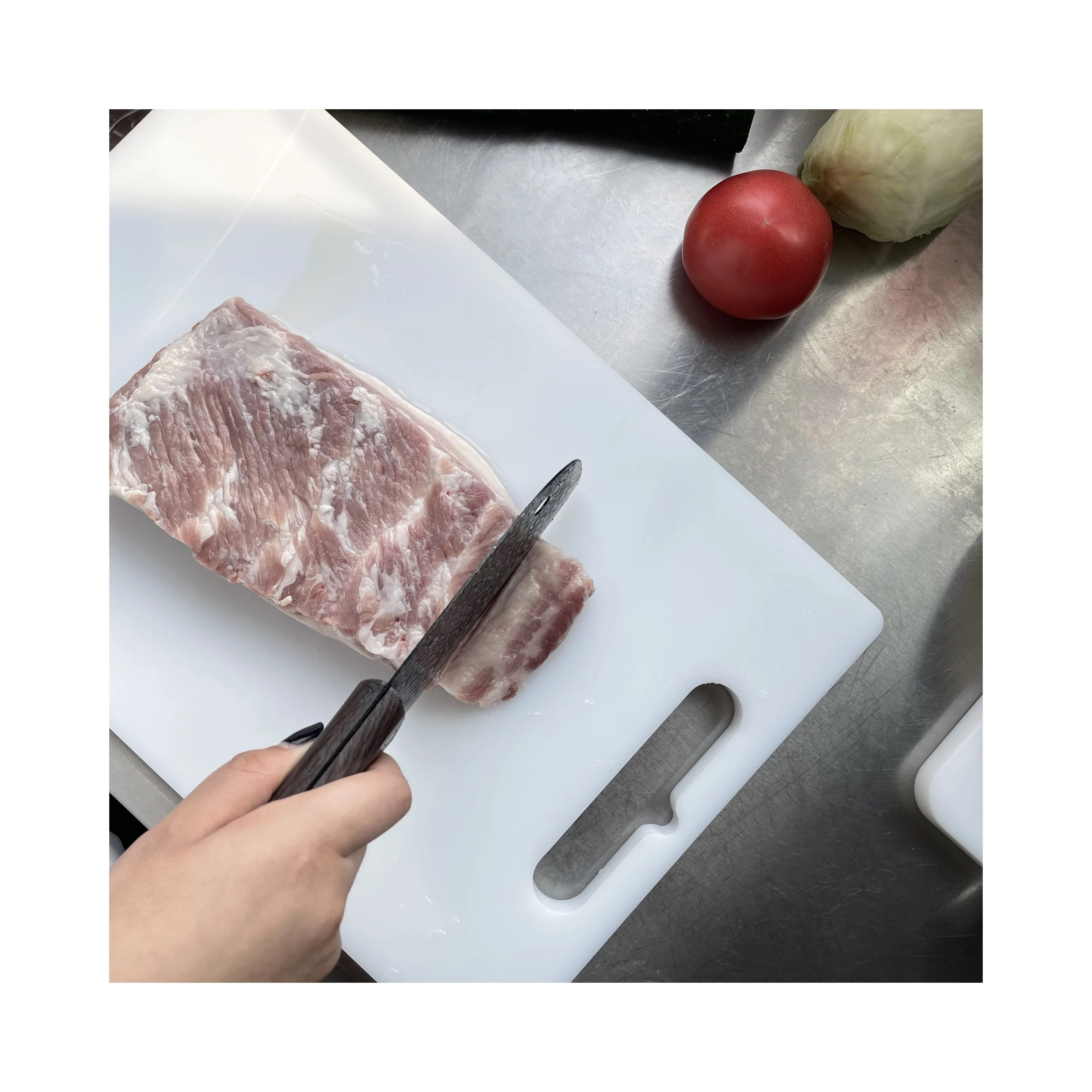 Customizable Plastic Cutting Board Set With Handle PP PE Uhmwpe Plastic Cutting Boards For Kitchen
