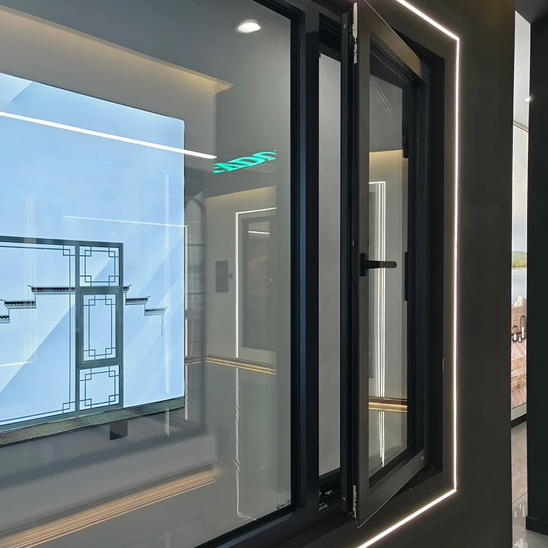 Aluminum alloy insulated casement window system for self-built house, villa and hotel