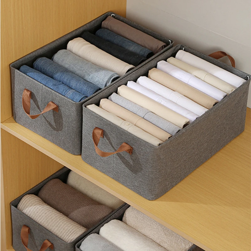 Storage Box Basket Folding Home Clothes Sorting Box Storage Box