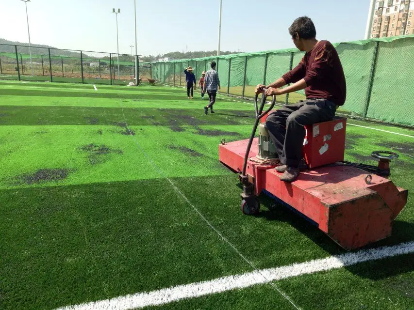 High Quality Green Football Synthetic Turf Artificial Grass Custom Logo Rubber Case Plastic Material Factory Low Price Sports