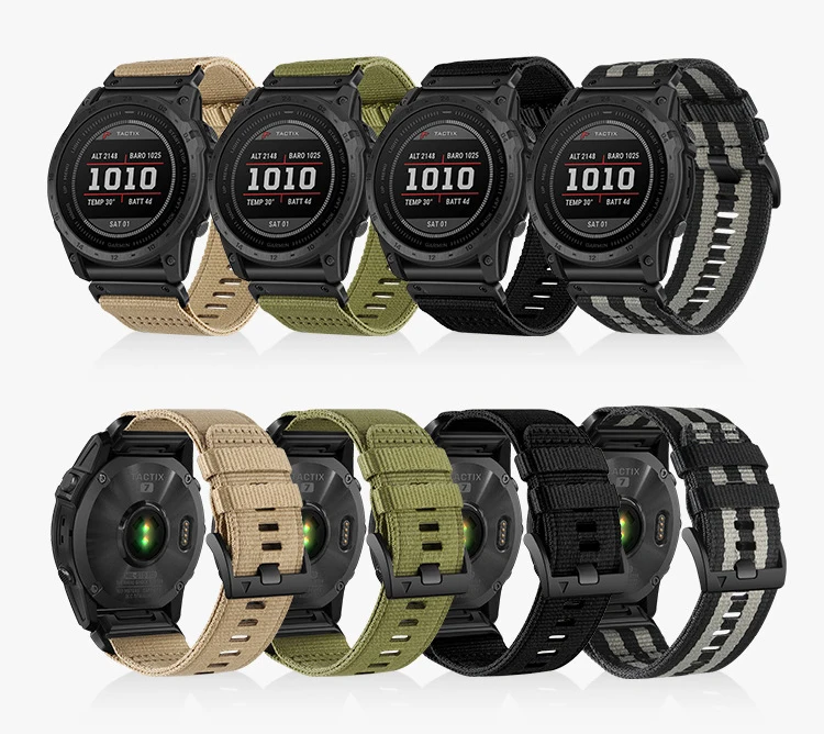 Премиум нейлоновый тканый браслет для часов 26 мм 22 Garmin Fenix 5 Plus 6 Pro 7 5X 6X 7X Instinct 2