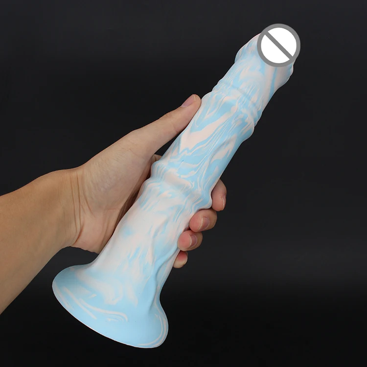 Long anal dildo large horse dildo silicone animal dildos sex toys for Male Female Masturbating
