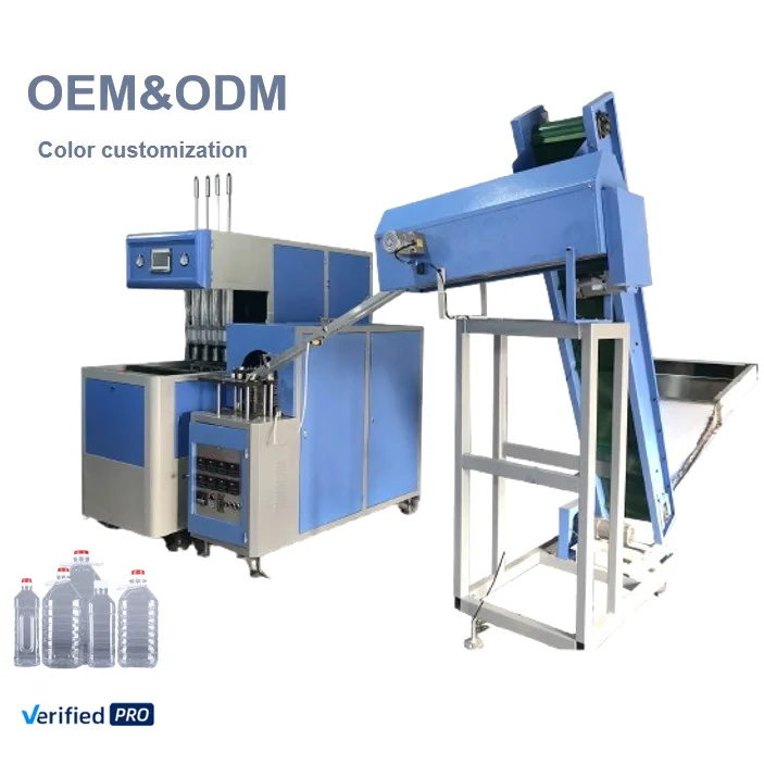 Taizhou pet bottle machine 4 cavity semi automatic blowing machine