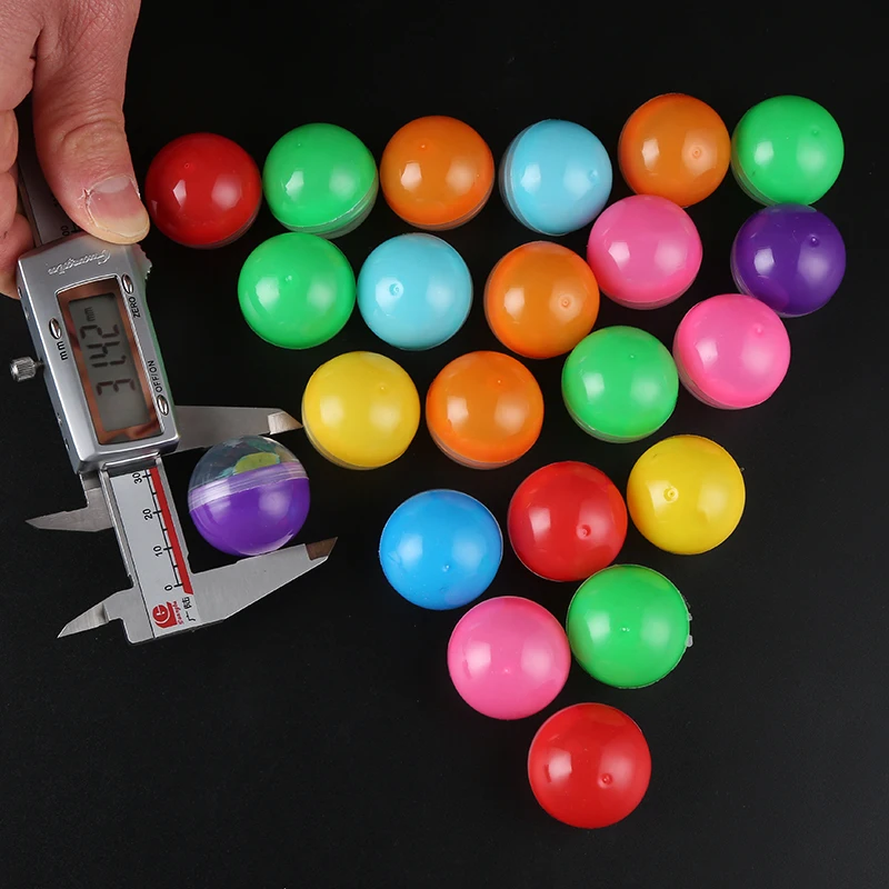 Wholesale PP Material Colorful Round Shape 32mm Plastic Empty Vending Toy Capsule Plastic Toys Empty Capsule For Vending Machine