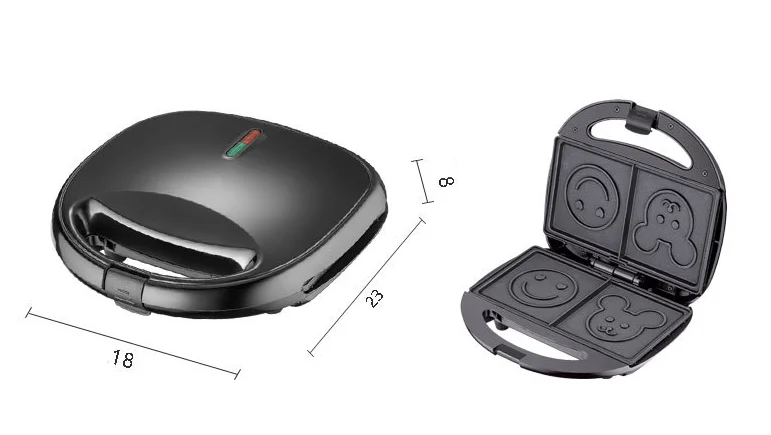 High quality waffle bread machine electric breakfast sandwich maker