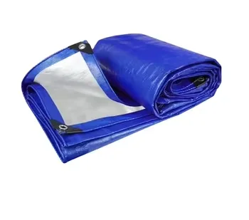 Manufacturers Stripe Tent Material PE Tarpaulin with Eyelets PE Tarpaulin from China