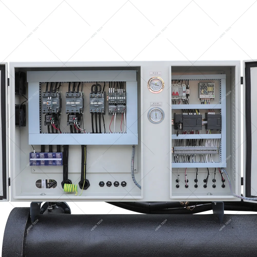 Chiller 180HP Sub Zero Water Stainless Steel Shell and Tube Pharmaceutical, Chemical and Bioengineering Industry 2 Years NEW100%