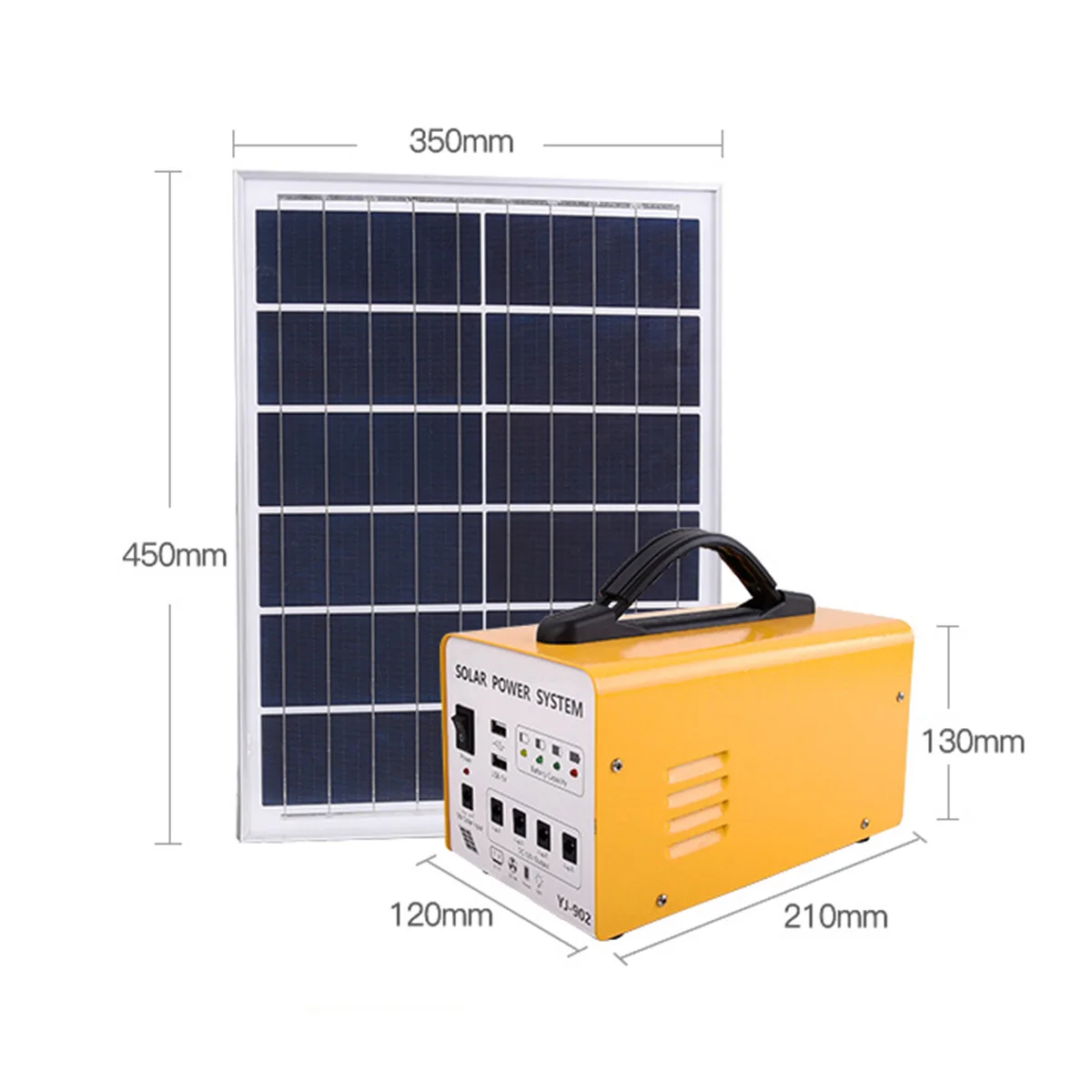 Solar Generator for Home Backup, Lithium Battery 12V Emergency, Outdoor Camping (Solar Panel Optional)