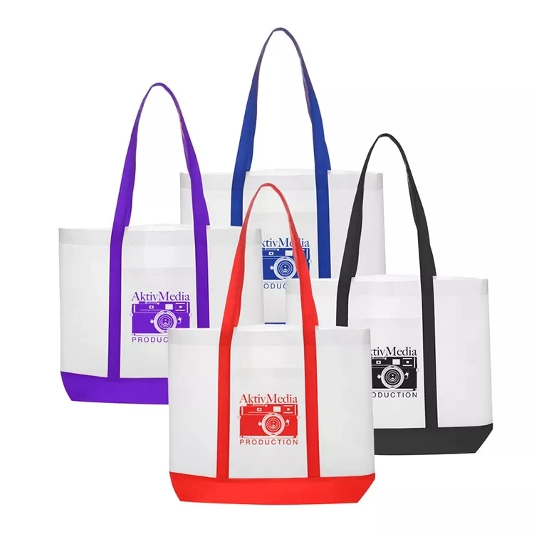 Custom logo printed eco friendly direct manufacturer supplie gift packaging non woven tote shopping bag