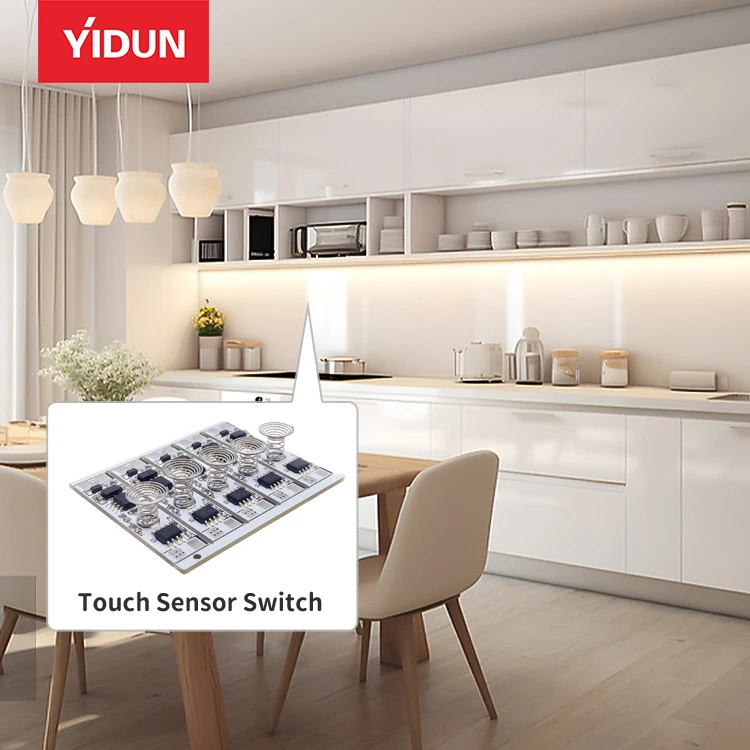 YIDUN 12 В алюминиевый профиль Светодиодная лента сенсорный датчик диммер для дизайна интерьера гардероба или внутреннего пространства