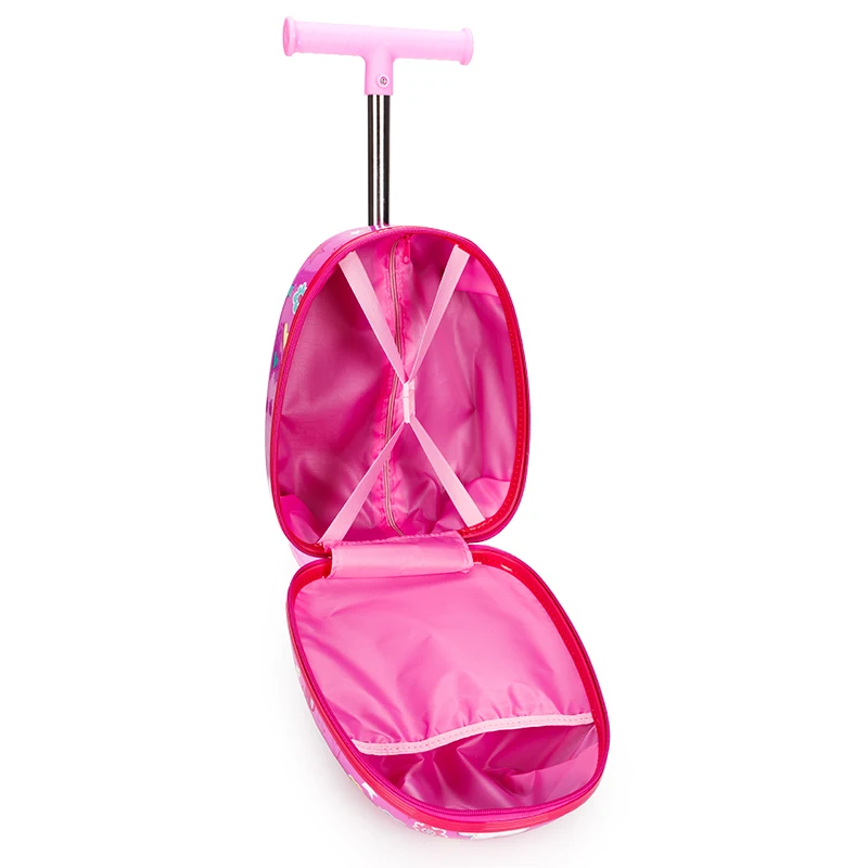 Cheap Fashion 3 wheels Custom Hardshell ABS Scooter Luggage child carry on cabin travel rolling luggage Skateboard bag gift