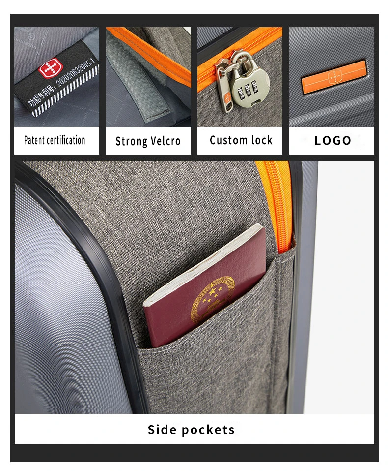 2022 Latest Lightweight Customized Folding Trolley Travel Bag  Foldable Luggage Trolley Case Wholesale