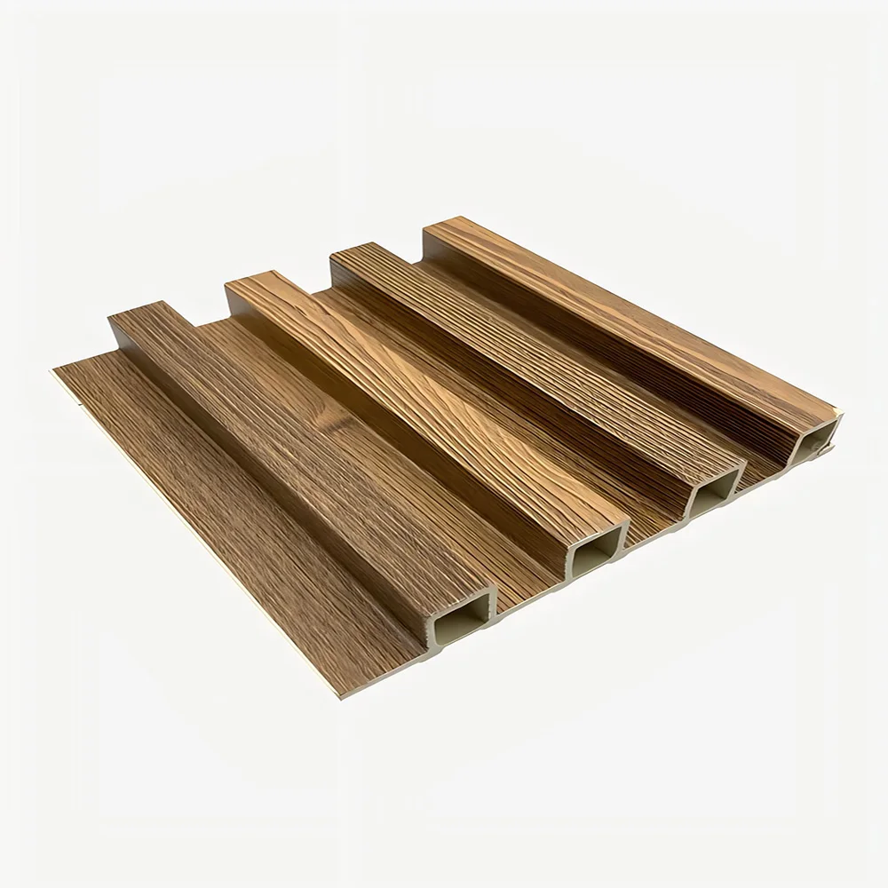 Fluted wall panel Ready to ship Low price waterproof wooden Interior decoration materials 3D wpc wall panel decking wpc fence