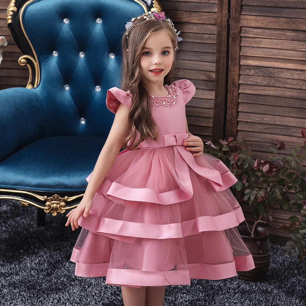 New Fashion Girls Clothes Kids Girls Birthday Party Dresses For Little Girls