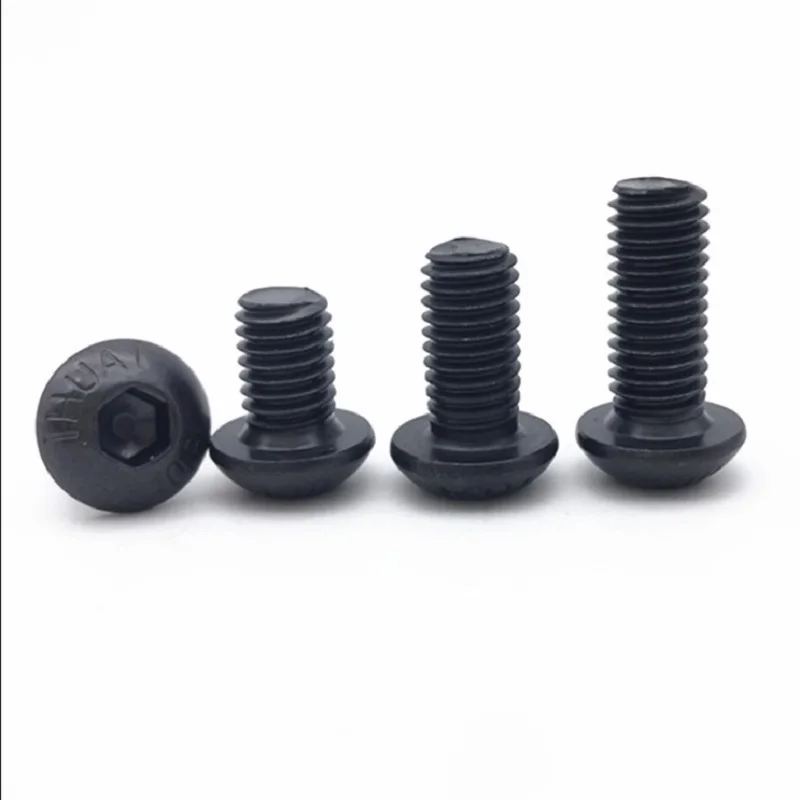 M3*35 stainless steel with black zinc button head hex socket screw
