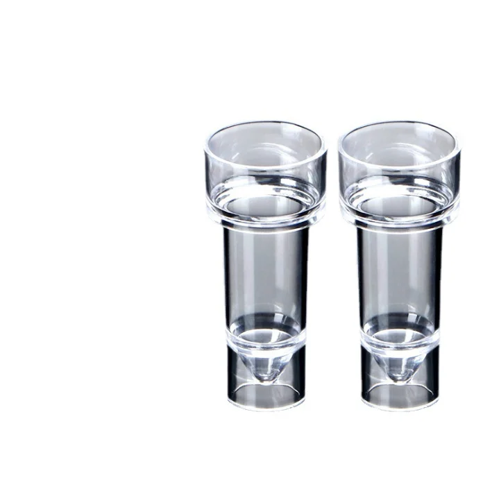 Disposable plastic cuvette for Stago coagulometer with Iron balla