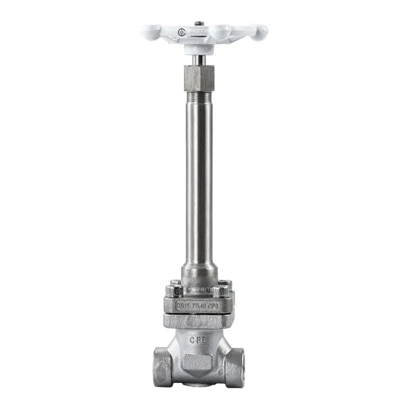 Electric Operated Flange Cement Butterfly Valve S30408 Long Stem Liquid Propane Cryogenic Globe Valve