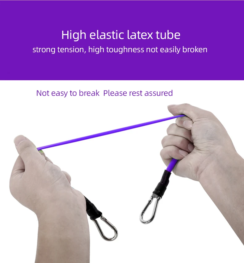Multifunction Tension  4  tubes foot elastic multi-function fitness tension pull rope exerciser  resistance band pedal