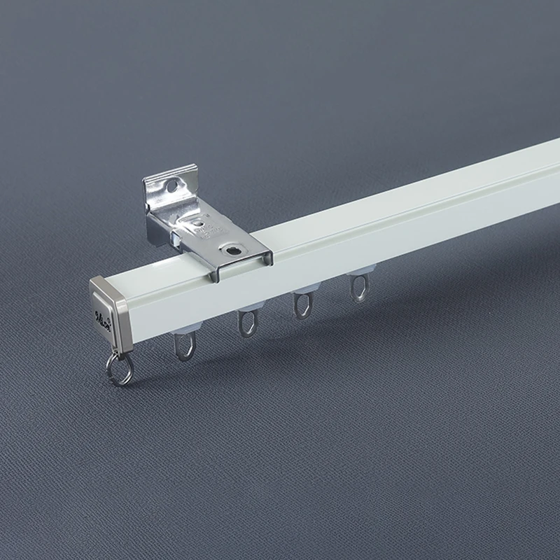 Wholesale Best Price Curtain Rod Ceiling Mount Curtain Rods With Strong Gliders Curtain Rail Track