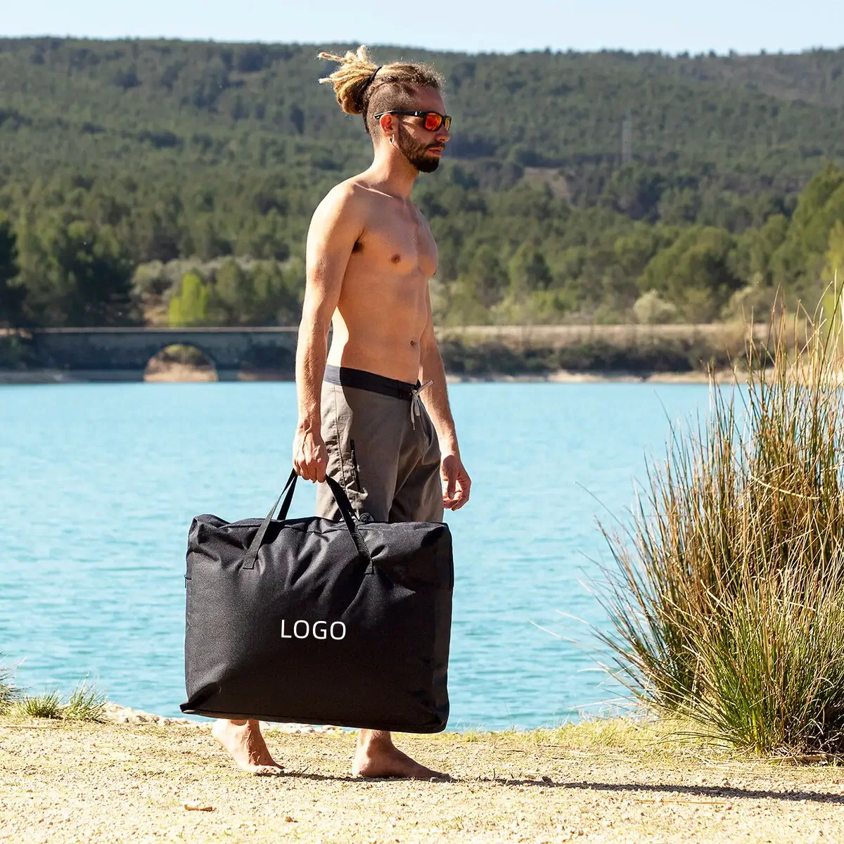 Paros Innovagoods 10ft Vicking New Design Sit Top Fishing Kayak 2 Places Inflatable Transparent Kayak Accessories Rowing Boats