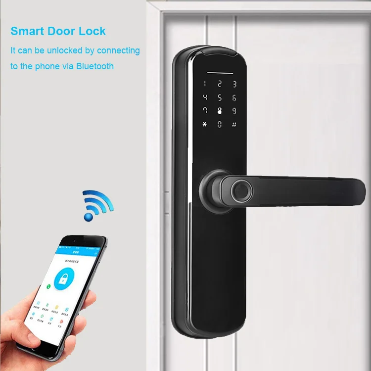 Aluminum Alloy Smart Safe Biometric Finer Print Lock Room Door Lock with TTlock App