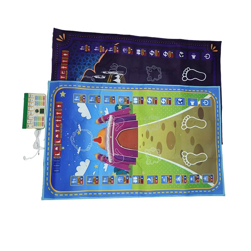 Customized Educational Prayers Kit Carpet Islamic Prayer Exercise Mats Kids Toy With Mat