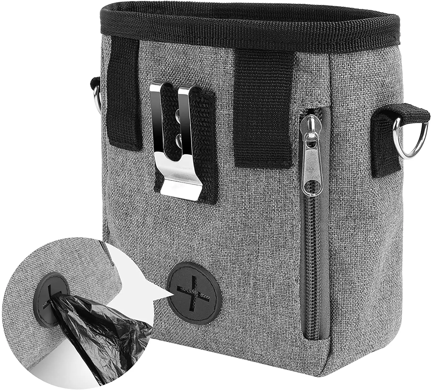 QQgift OEM на заказ сумка для собак прогулок и дрессировки щенков складная дорожная миска еды воды питомцев