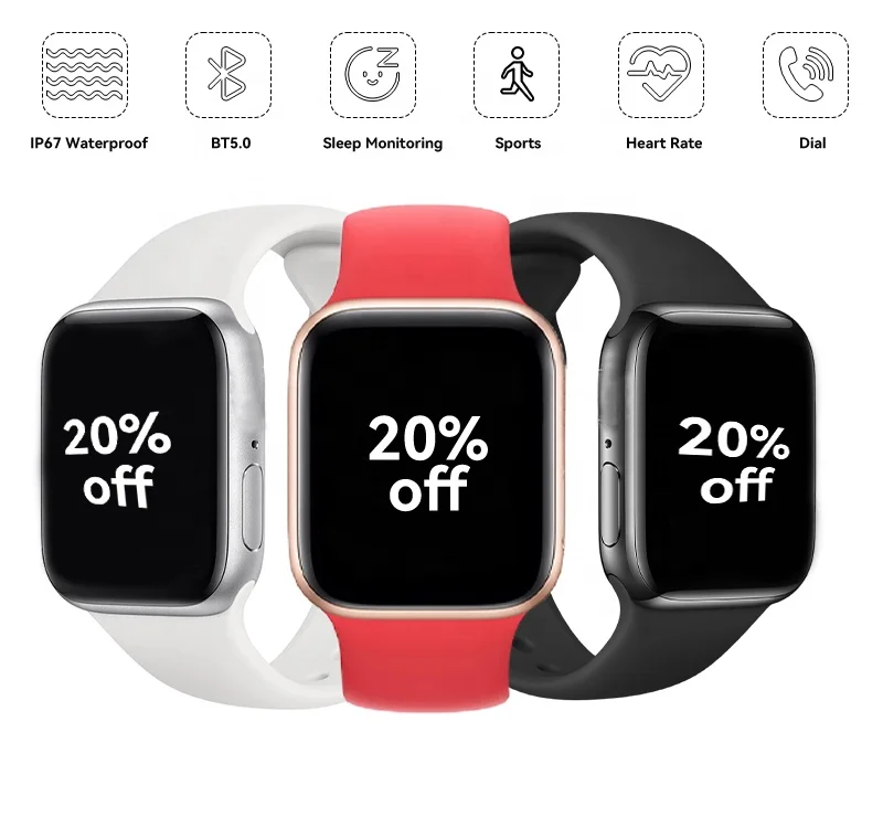 Series 7 Smart Watch 2022 Original Logo Waterproof Reloj Smart Watch W26 W56 W46 T55 T900 T500 HW22 Plus Smart Watch Series 7 6