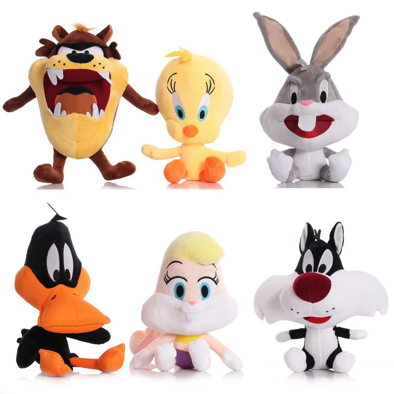 Бесплатный образец Looney Tunes жуки Кролик Плюшевая Игрушка Твити Птица Лола из мультфильма аниме плюшевая кукла игрушки подарок