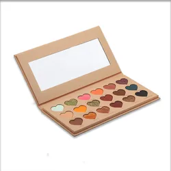 Makeup custom your own brand eyeshadow manufacturer custom heart shape eyeshadow palette