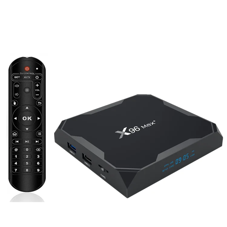 Новейший Android 9,0 Amlogic S905X3 TV BOX X96 Max plus 8k 2 гб/4 гб оперативной памяти EMMC 32 гб/64 гб ROM smart декодер каналов кабельного телевидения компьютерной приставки к телевизору Media Player x96max