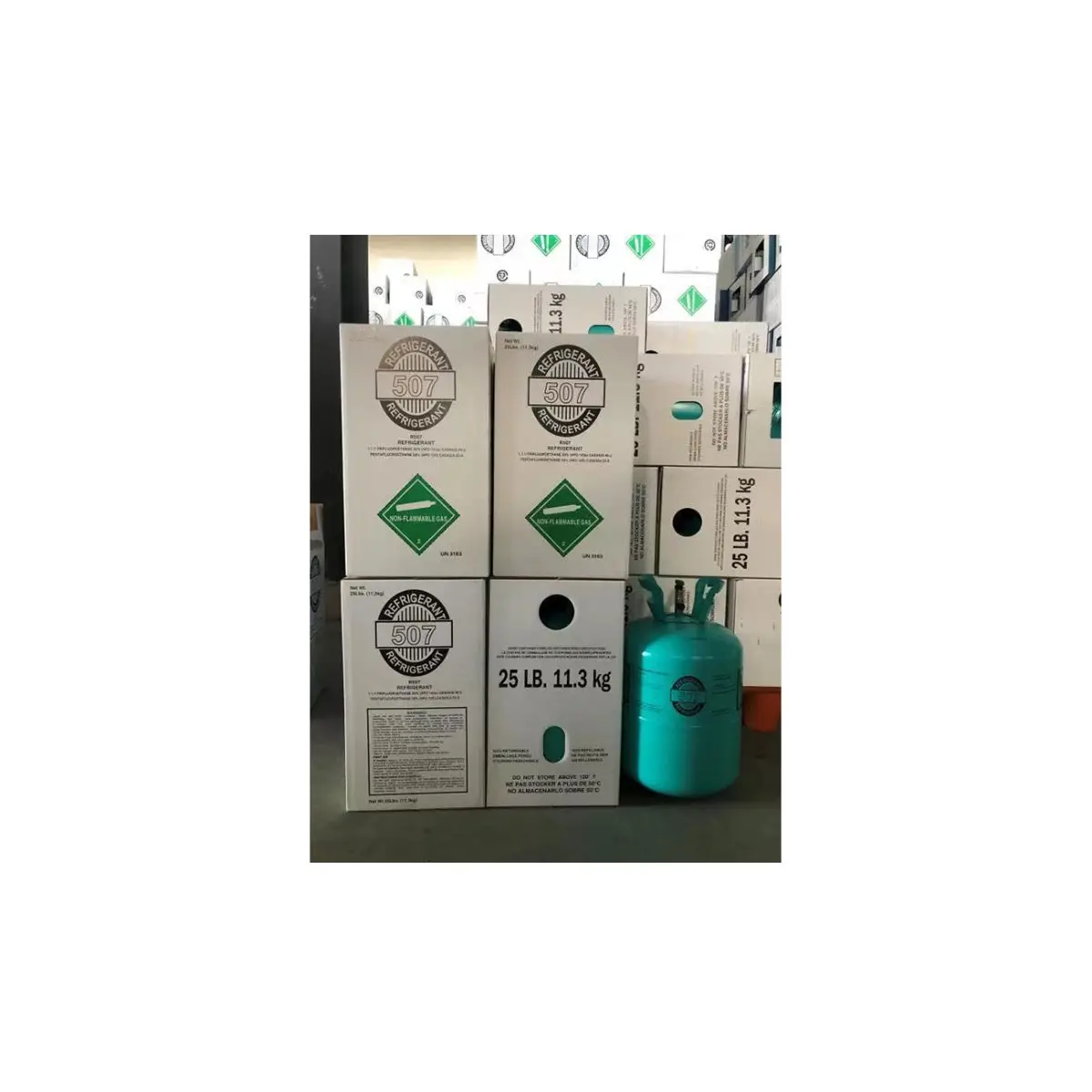 Factory Providing Refrigerant Gas R507a For Heat Pump Water Heaters, Dehumidifiers