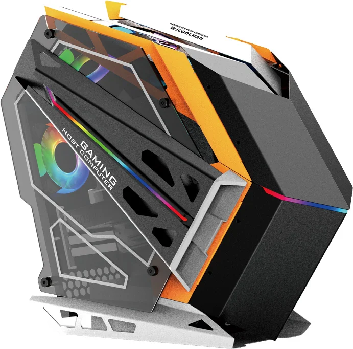 Новое поступление витрина ПК мини Atx M-ATX игровая башня настольный компьютер чехлы с цветовой моделью RGB вентиляторы