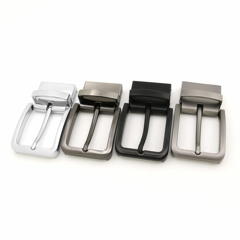LQ Reversible Buckles Pin Buckle For Holes Belt Alloy Buckle Factory Custom Logo Wholesale Stock