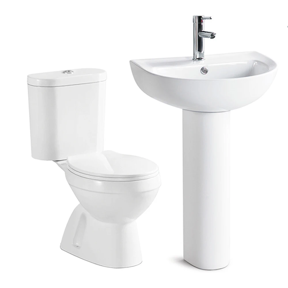 complete bathroom toilet and sink sanitary set