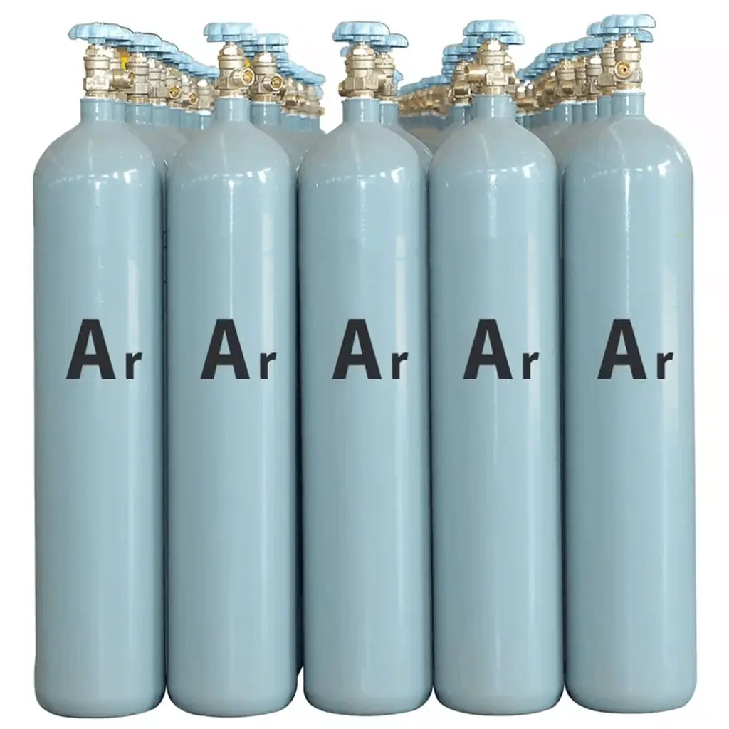 Factory Supply 40l Argon Gas Refill Price 6m3 Capacity Low Prices 99.999% Argon Gas With Cylinder