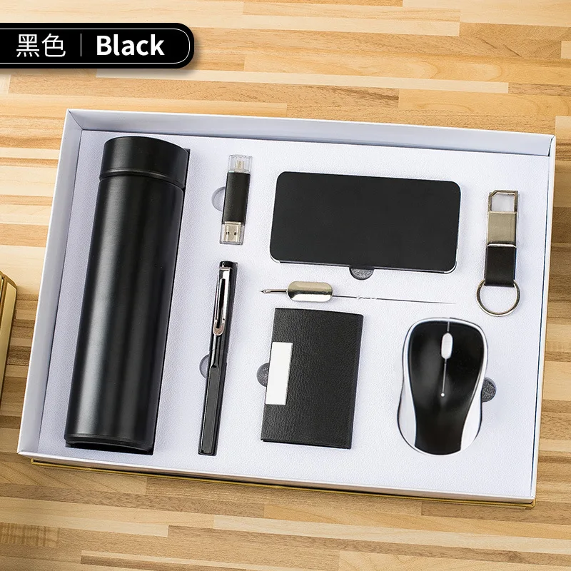 New Product Ideas 2024 Promotional Trend 7 in 1 Vacuum Cup Souvenir Gift Set For Business Gift Set