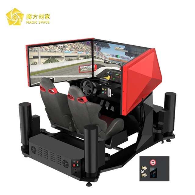 vr 3 screen car racing virtual reality simulator arcade  racing car  3 screen race game