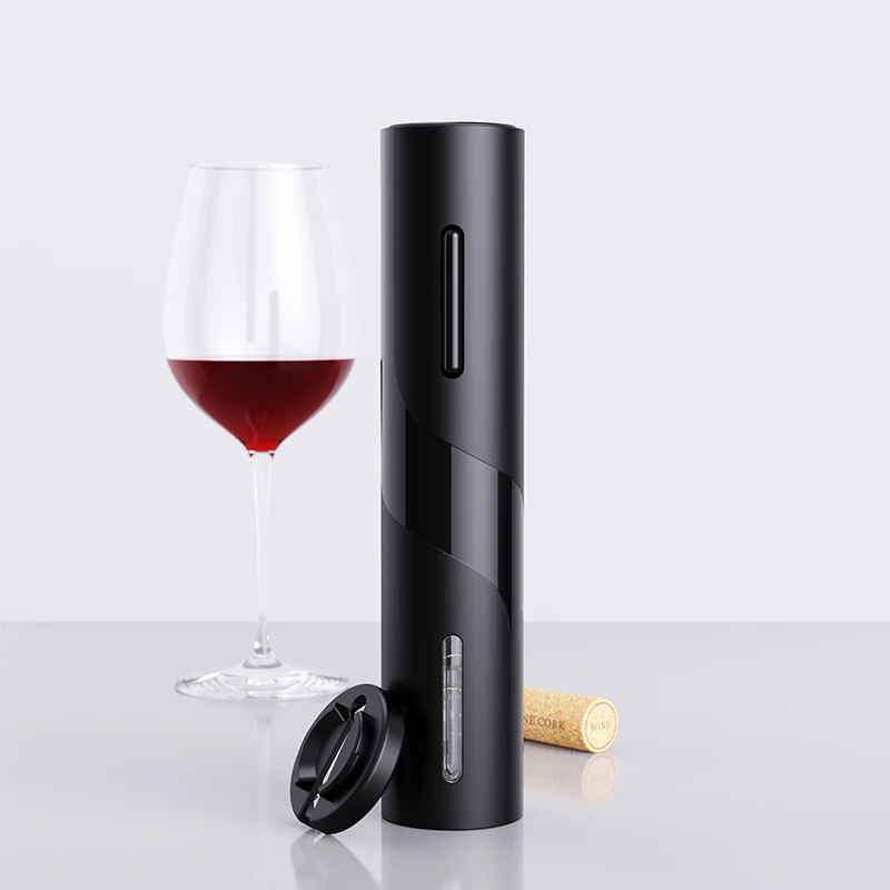 Visual design automatic corkscrew electric wine bottle opener electric wine opener with Tin foil cutter