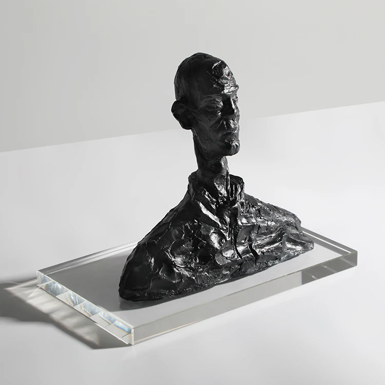 Resin male sculpture home decorative sculpture indoor object modern abstract design presents gifts